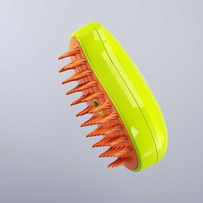 Rechargeable pet massage comb with built in mist spray